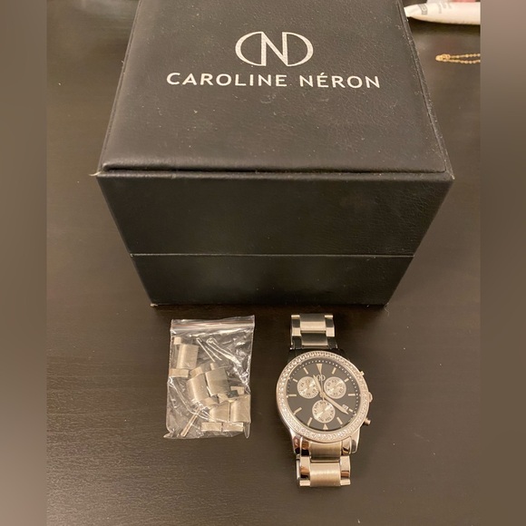 Caroline neron watch silver and black - Picture 4 of 5